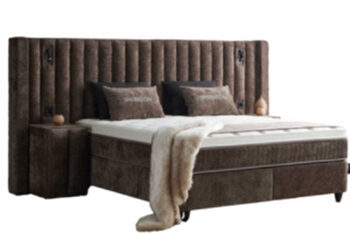 Premium box-spring bed "Sheraton" incl. mattress & topper, mattress base: 160 x 200 cm