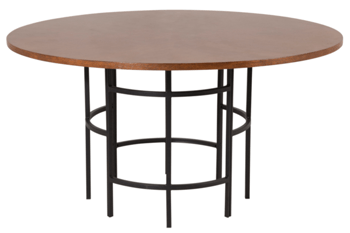 Round dining table "Copenhagen" Ø 140 cm - Brown