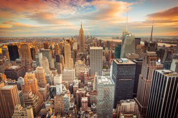 Acrylglasbild „New York Skyline II“ 80 x 120 cm
