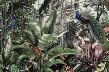 Tableau acrylique "Paradis de la jungle" 80 x 120 cm