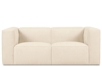 2-seater designer sofa "Muse" - with corduroy cover