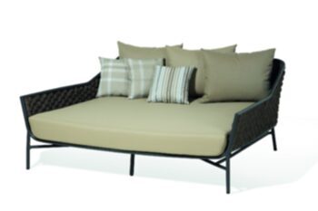 Outdoor Rope-Daybed Panama - Anthrazit/Braun