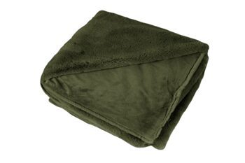 High-quality cuddly blanket "Heaven" 150 x 200 cm, moss green