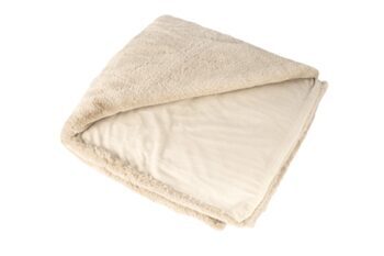 High-quality cuddly blanket "Heaven" 150 x 200 cm, beige