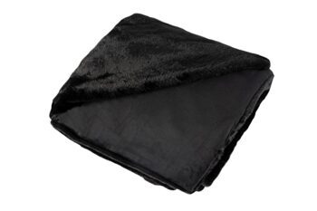 High-quality cuddly blanket "Heaven" 150 x 200 cm, black