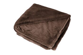 High-quality cuddly blanket "Heaven" 150 x 200 cm, Dark Taupe