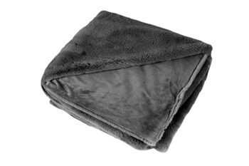 High-quality cuddly blanket "Heaven" 150 x 200 cm, graphite