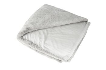 High-quality cuddly blanket "Heaven" 150 x 200 cm, Silver