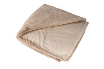 High-quality cuddly blanket "Heaven" 150 x 200 cm, taupe