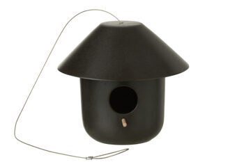 Cute birdhouse "PAM" with hanging wire - Black