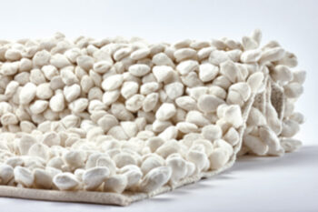 Luxurious bath mat "Rocca" ivory 60 x 60 cm