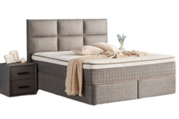 Premium box spring bed "ZELDA" incl. mattress & topper, mattress base: 160 x 200 cm