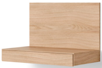 Wall desk "Tana" 85 x 57.8 cm, oiled oak