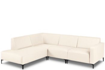 High quality modular outdoor sofa "Kos" 248 x 203 cm / Light Beige