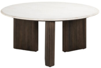Marble design coffee table "Mayfield" Ø 90 cm