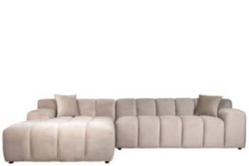 Design corner sofa "Cube" with chaise longue left