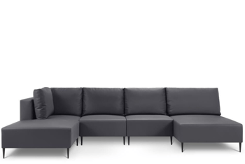 Outdoor Panorama 5 seater corner sofa "Fiji" 337 x 184 cm - dark gray