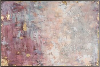 Hand painted picture "Pink & Gold" 82.5 x 122.5 cm