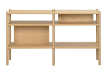 Oak shelf & console "Holton" Natural 140 x 36 cm