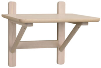 Solid wood bedside table "Camrose" 40 x 40 cm - light oak
