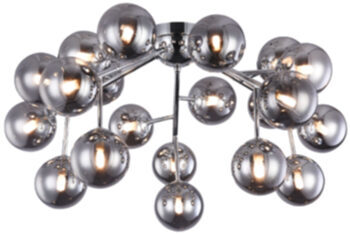 Ceiling lamp "Dallas" Grey/Silver, 20-flame Ø 75 cm
