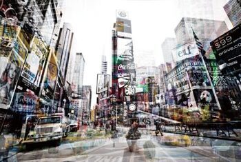 Glasbild „Times Square“ 100 x 150 cm