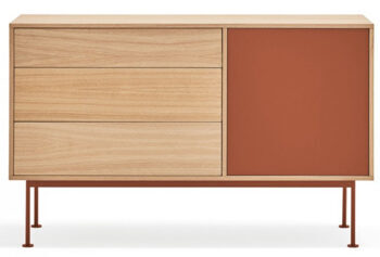 Design sideboard "YOKO" Arkilla/oak - 128 x 81 cm