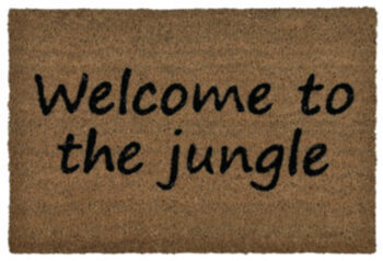 Fussmatte „Welcome to the Jungle“ 40 x 60 cm