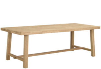 Solid wood table "Brooklyn II" natural oak 220-320 x 95 cm