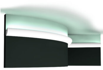 Decorative wall profile CX 188 Flex for indirect lighting - 200 cm