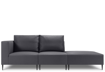 3-Sitzer Modul Outdoor-Sofa „Fiji“ - Dunkelgrau