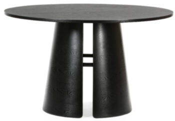 Runder Designer-Tisch Cep Black Ø 137 cm