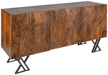 Solid wood sideboard "Fluid" - 160 x 86 cm