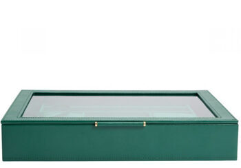 Sophia jewelry box with glass lid - Ivory