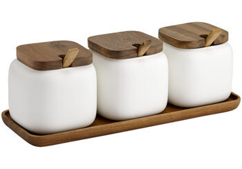 Essentials 7-piece Storage Jar Set - White