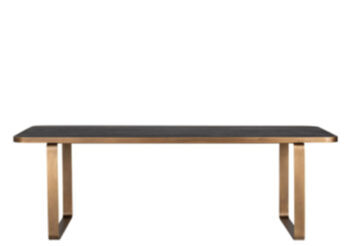 Design solid oak dining table "Hunter", 230 x 100 cm