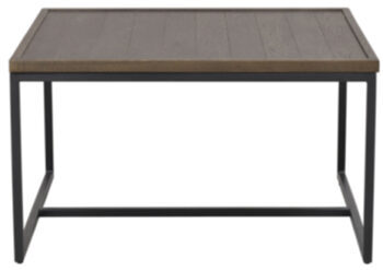 Deerfiled" coffee table 70 x 70 cm, dark brown oak