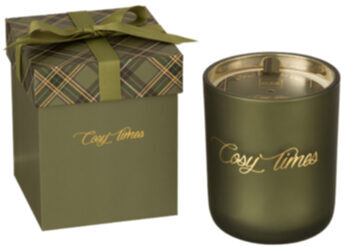 Cozy Moments Sapphire Amber Tea scented candle - Burn time: 70 hours