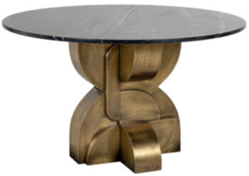 Table de salle à manger design en marbre "Maddox" Ø 130 cm
