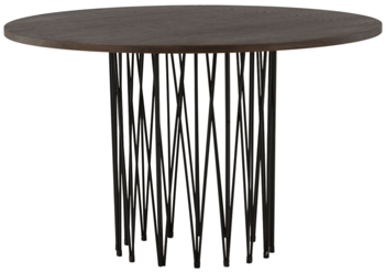 Round design dining table "Stone" Ø 120 cm - Mocca