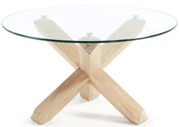 Coffee table Lotty Ø 65 cm - glass