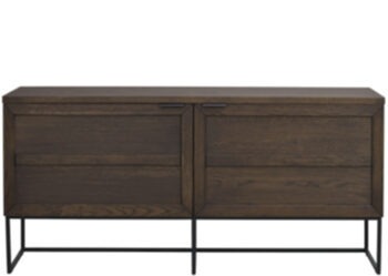 Everett" sideboard - dark brown oak, 160 x 75 cm