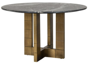 Marble design dining table "Collada" Ø 130 cm