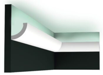 Decorative wall profile CURVE C 362 for indirect lighting - 200 cm