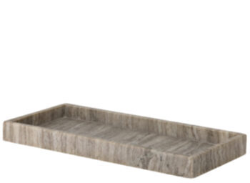 Noble marble rectangular tray "Majsa" 38 x 13 cm