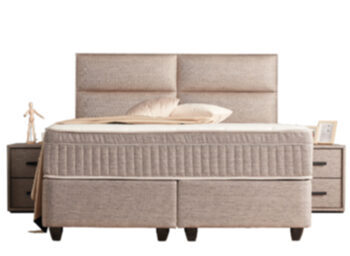 Premium box-spring bed "SENNA" incl. mattress & topper, mattress base: 160 x 200 cm