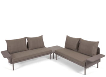 Flexible garden lounge set "Zaltano" 300 x 300 cm - Taupe