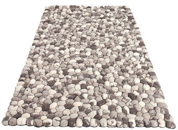 Hand woven wool rug "Organic Living" 200 x 120 cm