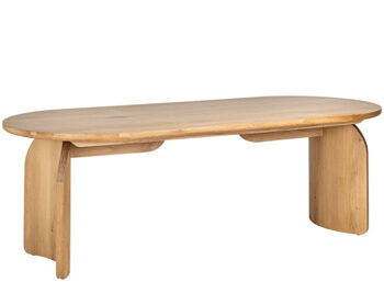 Solid design dining table "Fairmont" 235 x 100 cm - oak nature