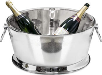 XXL Premium Champagnerkühler „Michigan“ aus Edelstahl Ø 53 cm - doppelwandig
